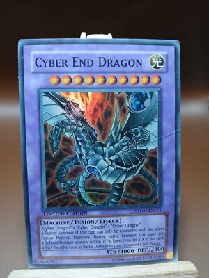 HP/DMG Yu-Gi-Oh! Cyber End Dragon STON-ENSE1 Super Rare Limited Edition-image