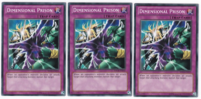3x Dimensional Prison - (SDCR-EN033 - Unltd Ed - Common) - NM - Yugioh-image