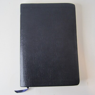 NIV Thinline Reference Bible 2002 Navy Blue Bonded Leather Zondervan - Tabbed-image