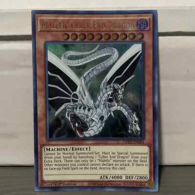 1ST EDITION MALEFIC CYBER END DRAGON 2020 GFP2-EN101 YUGIOH CARD (LP/MP)-image