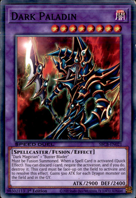 1st Ed Dark Paladin SBCB-EN021 Yugioh-image