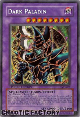 YUGIOH TCG DMG-001 Dark Paladin Secret Rare LIMITED EDITION FACTORY ERROR - CRIM-image