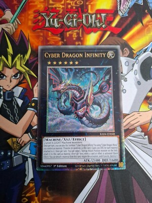 YU-GI-OH Quarter century secret rare, Cyber dragon infinity, RA04-EN068-image