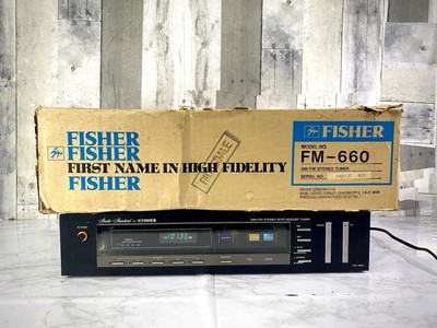 Vintage Fisher Studio Standard  FM-660 AM FM Stereo Tuner w/Box-image