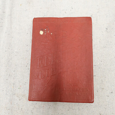 Vtg Audel's New Electric Library Book IV Red Leather Binding-image