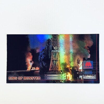 1996 AMADA Wide Collection Card No.10 Holo Godzilla vs. King Ghidorah 1991-image