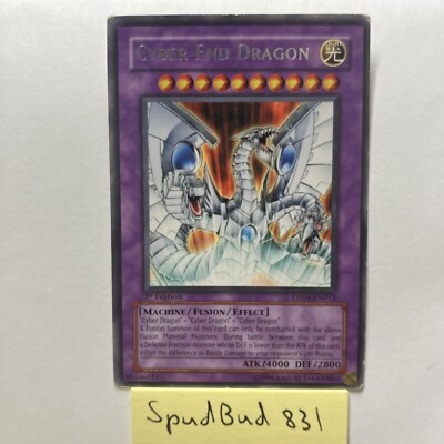 Cyber End Dragon Rare DP04-EN012 (Moderately Played 1st Edition)-image