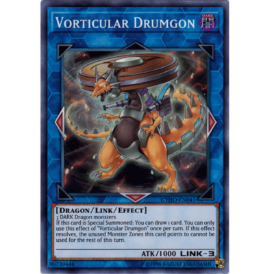 3x Vorticular Drumgon - CYHO-EN041 - Super Rare - Unlimited Edition-image