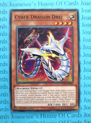 LED3-EN020 Cyber Dragon Drei Yu-Gi-Oh Card 1st Edition New-image