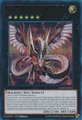 Yugioh! LP Cyber Dragon Infinity - LEDD-ENB31 - Ultra Rare - 1st Edition Lightly-image