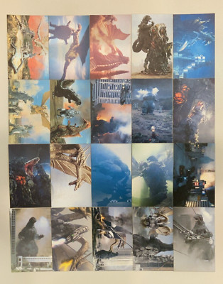 Godzilla Set of 20 E 1990s Vintage TCG TOHO Movie Card EIGA Kaijyu Japanese-image
