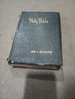 Holy Bible Red Letter Reference Edition Collins Great Britain Vintage 70's?-image