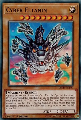 LEDD-ENB09 CYBER ELTANIN COMMON 1ST EDITION YuGiOh CARD-image