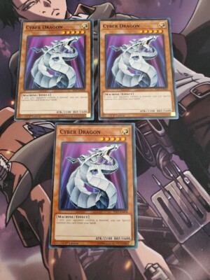 Yugioh - Cyber Dragon YS17-EN008 NM 1st ed Common x3-image