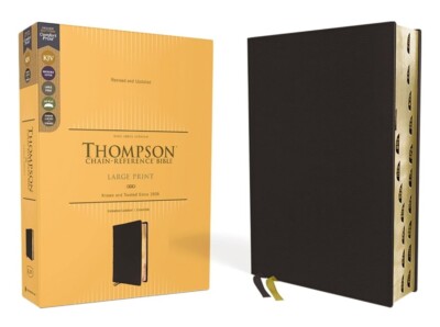 KJV Thompson Chain-Reference Bible, Cowhide Leather BLK, Indexed, $204.99 Retail-image