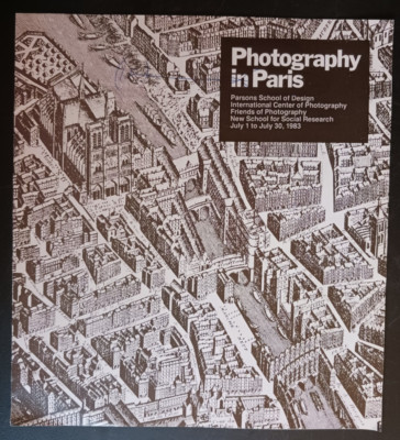 Photography in Paris Parsons School 1983 art exhibition catalogue-image
