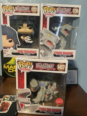 Yugioh Gx Funko Pop Lot 1737 Zane Truesdale Cyber Dragon 1736 Cyber End Dragon-image