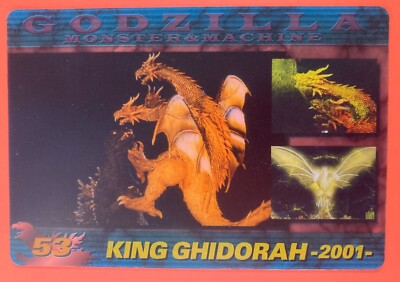 No.53 KING CHIDORAH GODZILLA Card MORINAGA Wafer very rare Japanese  F/S-image