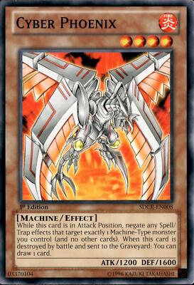 Yu-Gi-Oh! Cyber Phoenix SDCR-EN008 Common 1st Edition NM-image
