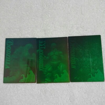 1995 Godzilla Trading Collection HOLOGRAM Japan Amada 3Cards TCG RARE F/S-image