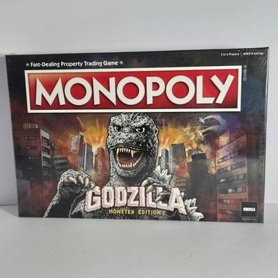 Godzilla Monopoly Monster Edition Board Game Hasbro Brand New Sealed-image