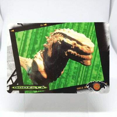 No.16 Godzilla Hollywood movie Card Japan 1998 BANDAI TOHO MADE in JAPAN TCG-image