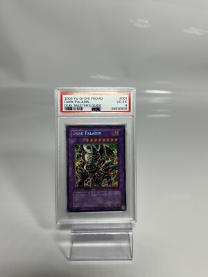 Yu-Gi-Oh! 2003 Duel Master's Guide Promo DARK PALADIN DMG-001 Raised Name PSA 4-image