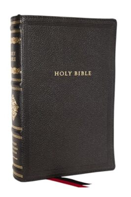 RSV Personal Size Bible with C - Leather Bound - GOOD-image