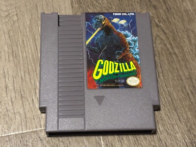 Godzilla Nintendo Nes Near Mint w/Sleeve Authentic-image