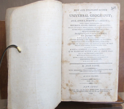 Universal Geography Describing Asia Africa Europe & America by  Payne Vol 4 1799-image