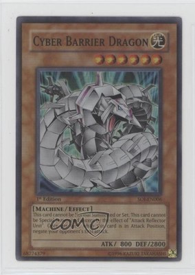 2006 Yu-Gi-Oh! - Shadow of Infinity 1st Edition Cyber Barrier Dragon 16f0-image