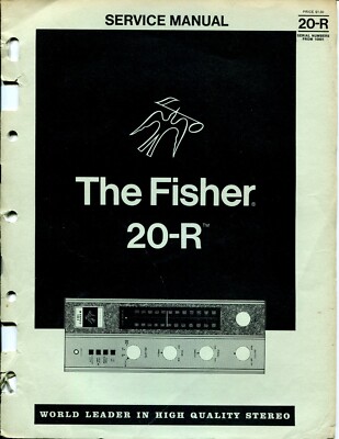 Vintage Fisher Service Manual FM/AM Tuner Model 20R-image