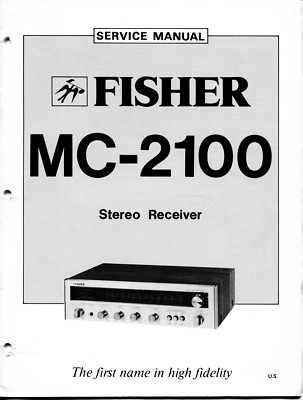 VINTAGE FISHER SERVICE MANUAL STEREO RECEIVER MODEL MC-2100-image