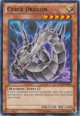 Cyber Dragon (Black) - SDCR-EN003 - Common - Unlimited Edition x1 - Near Mint-image