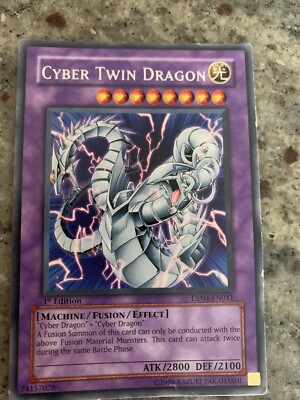 Yugioh Cyber Twin Dragon CRV-EN035  Rare 1st Edition NM. Read Descriptio-image