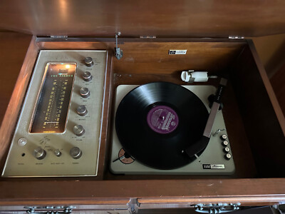 The Fisher Electra VIII Stereo Console 1965 - Model E490  Works! Vintage Tone-image