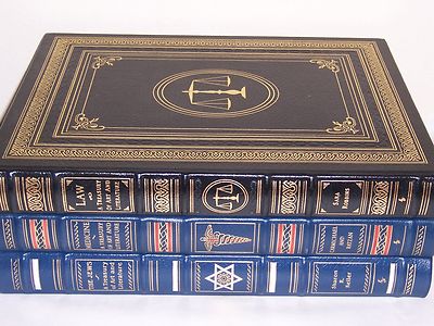 easton press MEDICINE, LAW, The Jews: A Treasury of Art and Literature 3 vols-image