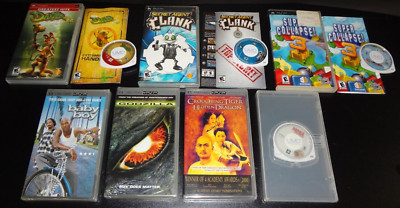 PSP Movie / Game LOT Collection Set GODZILLA Daxter CLANK & More! 3 Sealed!-image