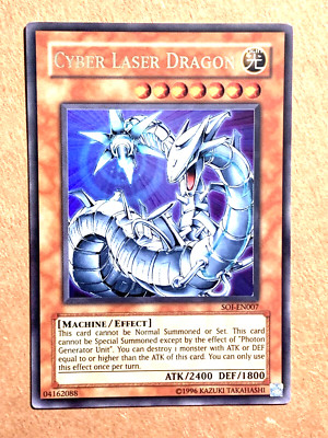 yugioh Cyber Laser Dragon SOI-EN007 Unlimited Edition Ultra Rare played-image