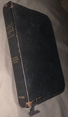 Oxford 1945 Scofield Reference Bible Genuine French Morocco Leather 157X-image
