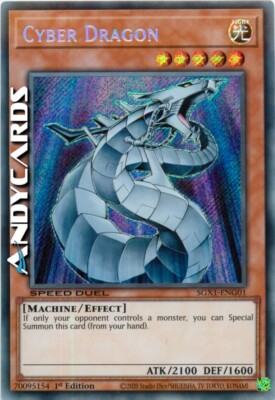CYBER DRAGON (SPEED DUEL) • (Cyber Dragon) • Secret • SGX1 ENG01 • 1Ed • Yugioh!-image