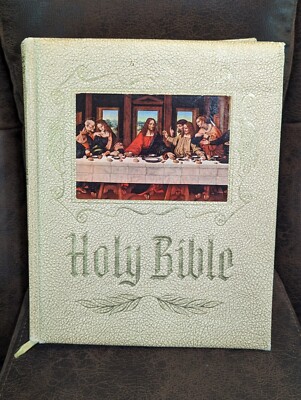 HOLY BIBLE RED LETTER SPECIAL BLUE RIBBON SCHOOL AND LIBRARY REFERENCE 1965-66-image