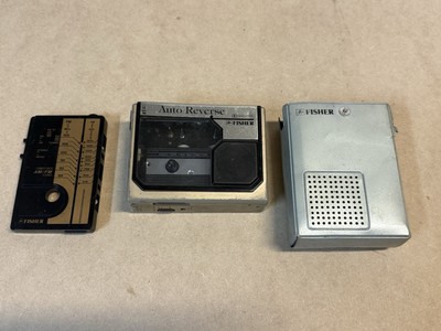 Fisher PH 45 Stereo Cassette Player Walkman POOR COND WITH Tuner Pack PARTS-image