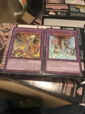 Yugioh Cyber End Dragon Cyberdark End Dragon Misprint Set SDCS-EN041 SDCS-EN044-image