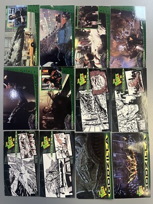 Lot Of 12 1998 Inkworks Godzilla Wide Vision Trading Cards-image