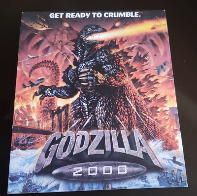 MARVEL GODZILLA 2000  in theatre promo postcard sony get ready to crumble-image