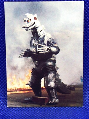 Mechagodzilla 2  Mini menko card 2.5 in No.123 TOHO 1970's Japanese F/S-image
