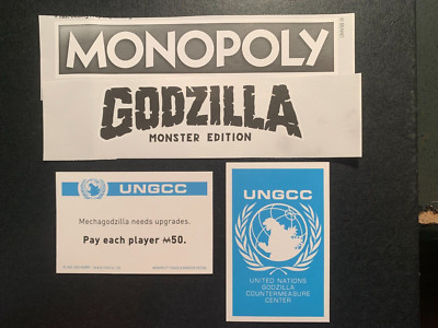Monopoly Godzilla MECHAGODZILLA NEEDS UPGRADES CARD UNGCC GAME REPLACEMENT-image