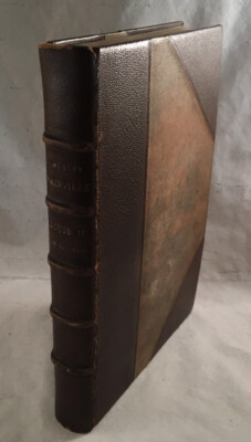 ANTIQUE FRENCH LEATHER BOOK JACQUES BAINVILLE LOUIS II DE BAVIERE PLON 1929-image