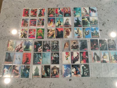 Vintage 1995 JPP/AMADA Godzilla Movie Partial Base Card Set 57/102 3 Checklists-image